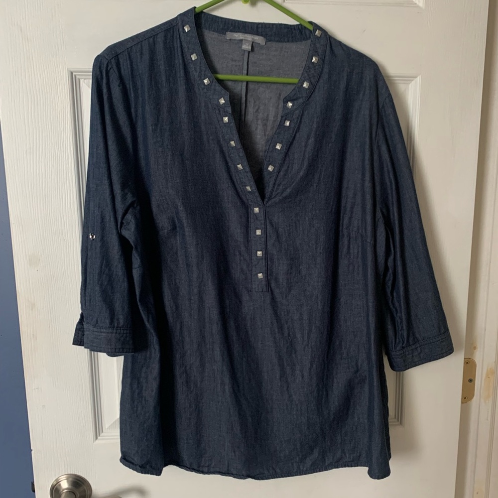 NY Collection denim top